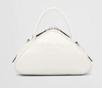 Prada Leather Triangle bag 1BB082 white