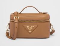 Prada Leather mini bag 1BH202 Caramel