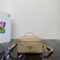 Prada Leather mini bag 1BH202 apricot