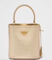 Prada Panier Saffiano leather mini bag 1BA373 Platinum
