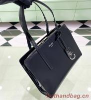 Prada Re Edition 1995 brushed leather small shoulder bag 1BA357 black