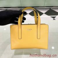 Prada Re Edition 1995 brushed leather small shoulder bag 1BA357 yellow