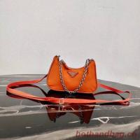 Prada Re Edition nylon mini shoulder bag 1TT122 orange