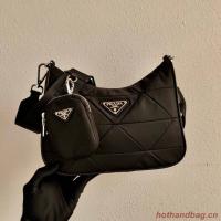 Prada Re Edition nylon shoulder bag 1BC151A black