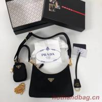 Prada Re Edition nylon shoulder bag 1BH204 black