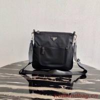 Prada Re Nylon and Saffiano leather shoulder bag VA0715 black