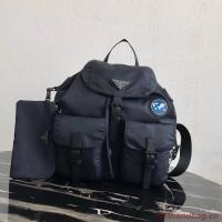 Prada Re Nylon backpack 1BZ811 black&blue
