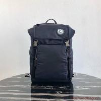 Prada Re Nylon backpack 2VZ135 black&blue