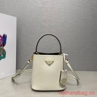 Prada Arque leather mini bag 1BA373 white