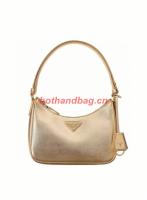 Prada Saffiano leather mini bag 1BC204B gold