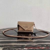 Prada Saffiano leather mini bag 1BP020 apricot