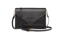 Prada Saffiano leather mini bag 1BP020 black
