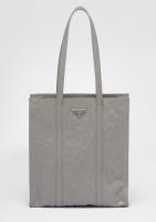 Prada Small antique nappa leather tote 1BG459 Slate Gray