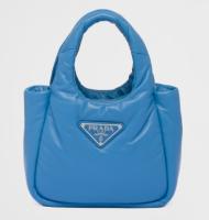 Prada Small padded Soft nappa leather bag 1BA359 blue