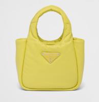Prada Small padded Soft nappa leather bag 1BA359 yellow