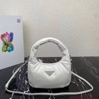 Prada Soft padded nappa leather mini bag 1BA384 white