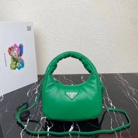 Prada Soft padded nappa leather mini bag 1BA384 green