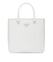 Prada brushed leather tote 1BA330 white
