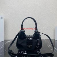 Prada Moon padded nappa leather bag black