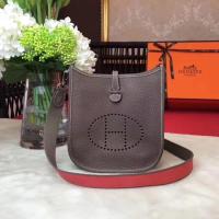 Hermes Evelyne mini 17cm Messenger Bag Original Calf Leather H1187 Grey