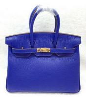 Hermes Birkin 25CM Tote Bag Original Leather H25T Royal