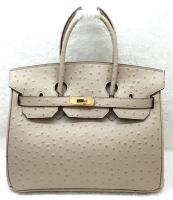 Hermes Birkin 30CM Tote Bags Ostrich Leather H30LI Apricot