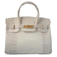 Hermes Birkin 35CM Tote Bag OffWhite Croco Leather Gold