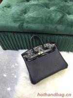 Hermes Birkin Bag Original Leather crocodile togo HBK2530 black