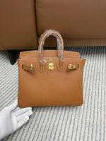 Hermes Birkin Original Epsom Leather Retourne 35CM Bag BK35 Brown Gold Tone