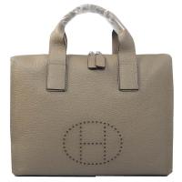 Hermes Briefcase Original Grainy Leather H8813 Grey