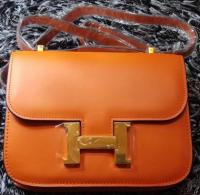 Hermes Constance Bag Smooth Leather H9998S Orange