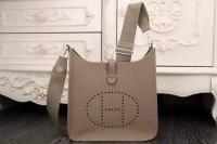 Hermes Evelyne 28cm Messenger Bag Original Leather H1188 Grey