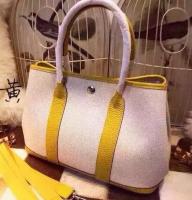 Hermes Garden Party 36cm Tote Bags Canvas HGP1927 Yellow