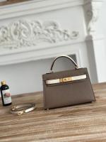 Hermes Kelly 19cm Shoulder Bags Epsom Leather KL6619 2