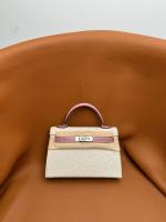Hermes Kelly 19cm Shoulder Bags Ostrich skin KL6620 12