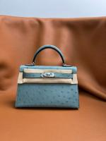 Hermes Kelly 19cm Shoulder Bags Ostrich skin KL6620 3