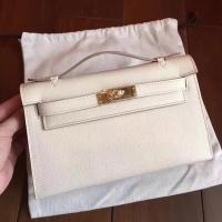 Hermes Kelly 22cm Tote Bag Original Leather KL22 White