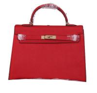 Hermes Kelly 32cm Shoulder Bags Grained Leather Burgundy