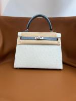 Hermes Kelly Shoulder Bags Ostrich skin KL2655 12
