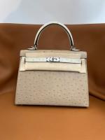 Hermes Kelly Shoulder Bags Ostrich skin KL2655 2