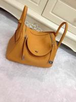 Hermes Lindy 30CM Original Leather Shoulder Bag HLD30 Wheat
