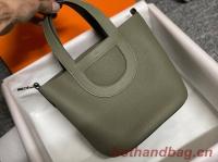 Hermes Original Togo Leather Bag H3602 blackish green