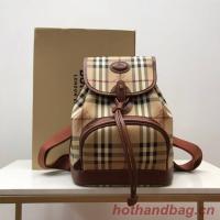 Burberry Backpack Fabric 80111 brown Burberry Backpack Fabric 80111 brown