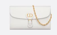 DIOR BOBBY EAST WEST POUCH WITH CHAIN Smooth Calfskin S5703UBP Latte