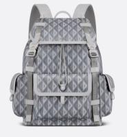 DIOR HIT THE ROAD BACKPACK Dior Gray CD Diamond Canvas 1ESBA163CDP