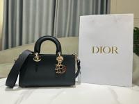 DIOR small Lady D Sire My ABCDior Bag Bull Leather M11509T Black
