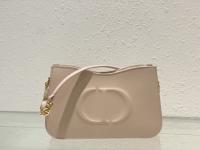 Dior CD SIGNATURE MINI BAG Beige Calfskin with Embossed CD Signature C02229A