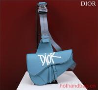 Dior Essentials SADDLE BAG Grained Calfskin 1ADPO093f 1 blue