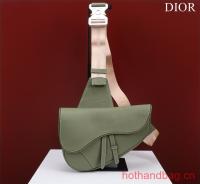 Dior Essentials SADDLE BAG Grained Calfskin 1ADPO093f 1 green