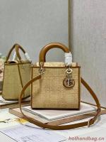 Dior MEDIUM LADY D LITE BAG C9620 Apricot